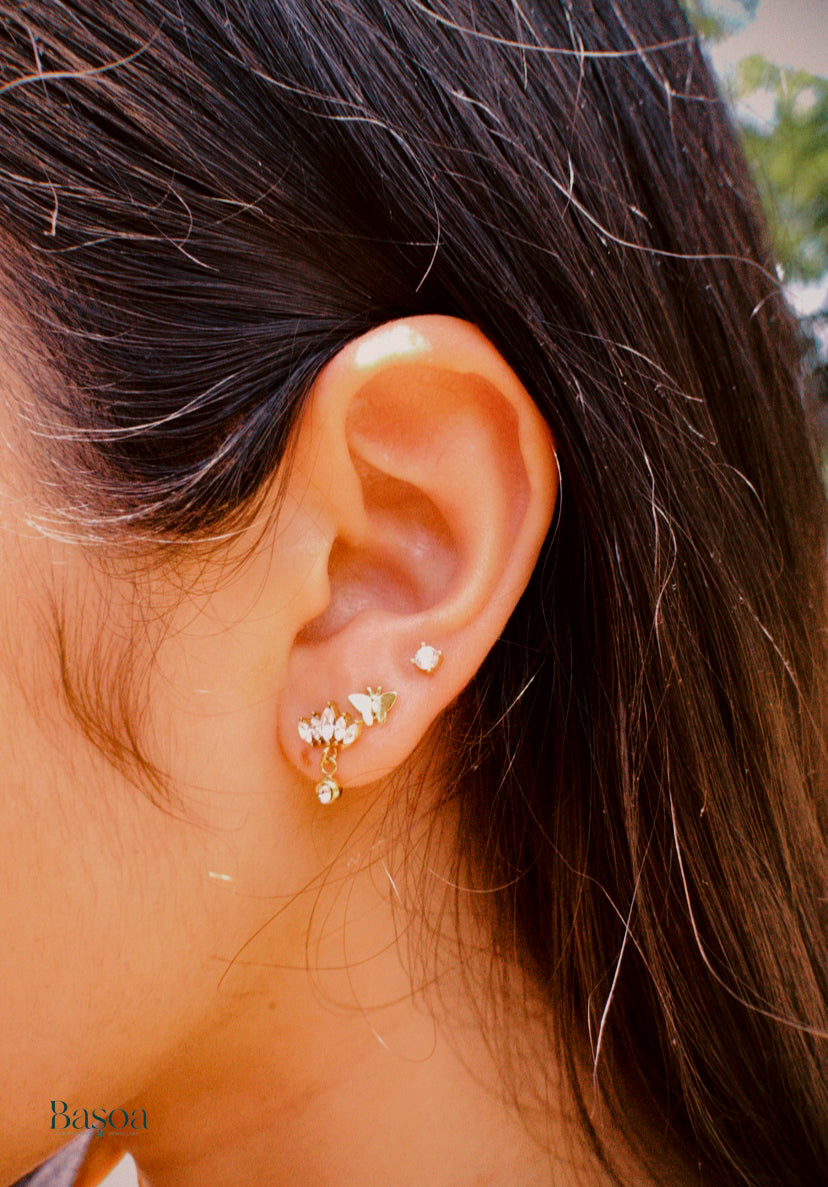 STARFLOWER DANGLE STUDS